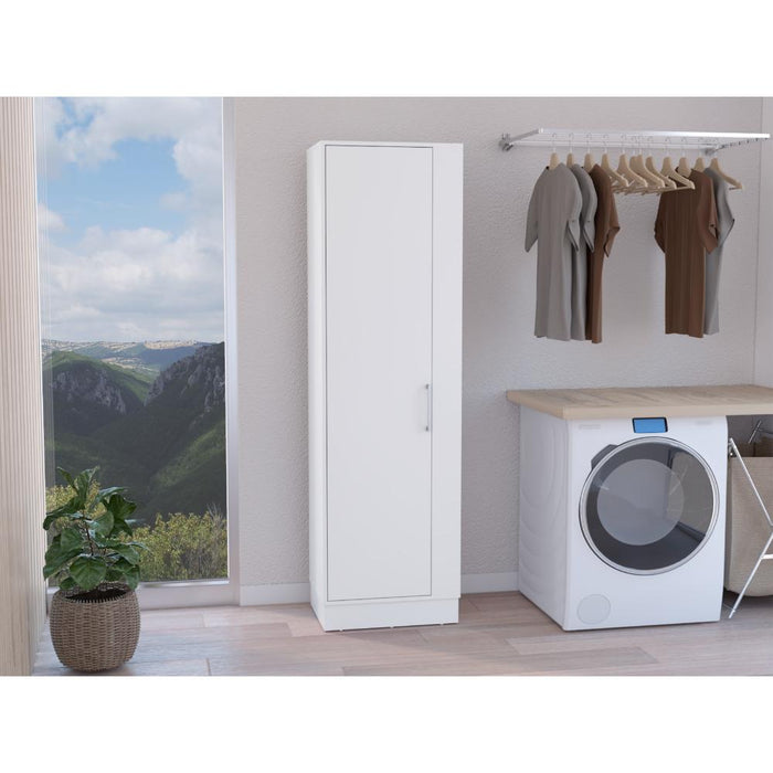 Mueble de Aseo Lirio, Blanco, con cinco entrepaños