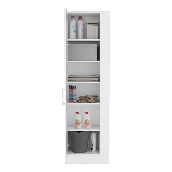 Mueble de Aseo Lirio, Blanco, con cinco entrepaños