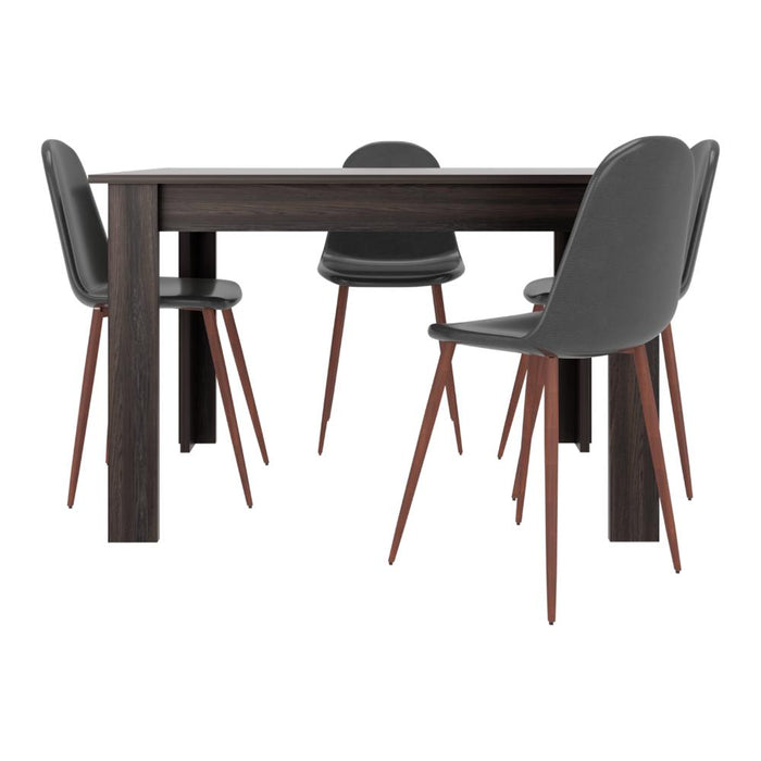 Mesa Para Comedor Estrella, Grafito, para cuatro Puestos, No Incluye Sillas