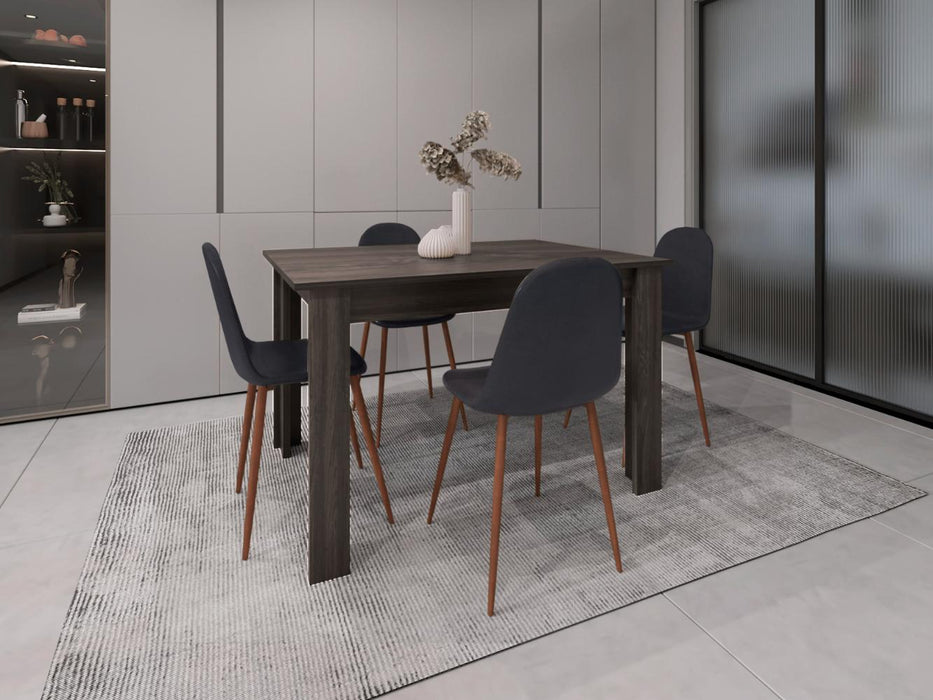 Mesa Para Comedor Estrella, Grafito, para cuatro Puestos, No Incluye Sillas