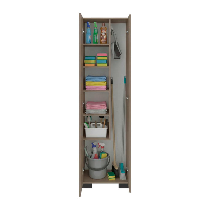 Mueble de Aseo Blake, Kronos Cannolo, Incluye Colgador para Escobas y Variedad de Entrepaños ZF