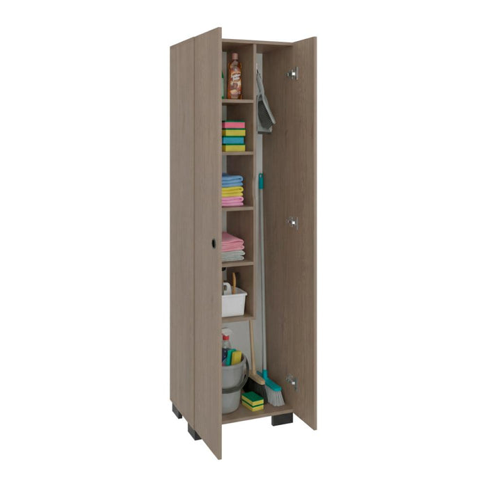 Mueble de Aseo Blake, Kronos Cannolo, Incluye Colgador para Escobas y Variedad de Entrepaños ZF