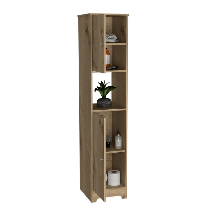 Mueble Auxiliar de Baño Ibis, Café Claro, con Dos Puertas Batientes   ZF