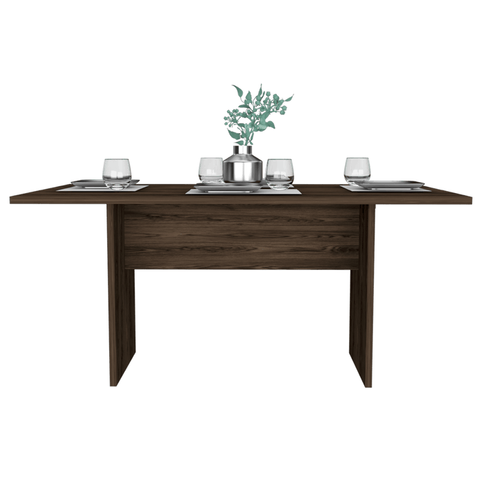 Mesa Para Comedor Ascher, Chocolate, Para Cuatro Puestos, No Incluye Sillas