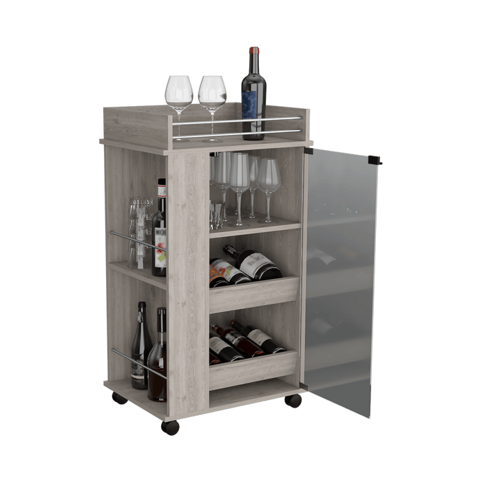 Bar Spirit, Humo, con Amplios Espacios Para Ubicar Copas y Botellas ZF