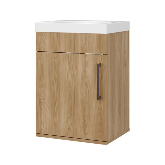 Mueble Lavamanos Flotante Oxford, Fresno Europeo, Incluye Lavamanos 40cm ZF