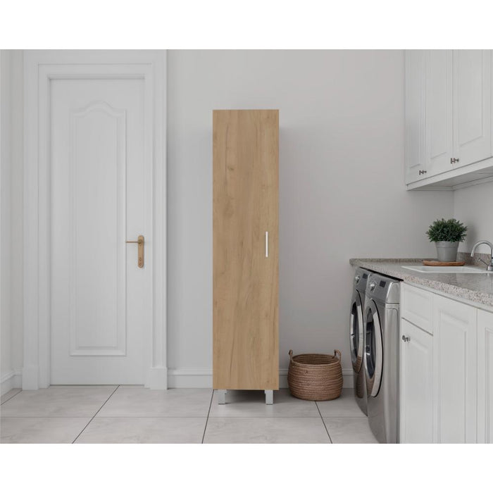 Mueble de Aseo Vinto, Fresno Europeo, Con colgador de escobas ZF