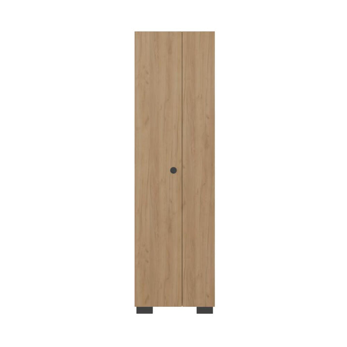 Mueble de Aseo Blake, Kronos Fresno, Incluye Colgador para Escobas y Variedad de Entrepaños ZF