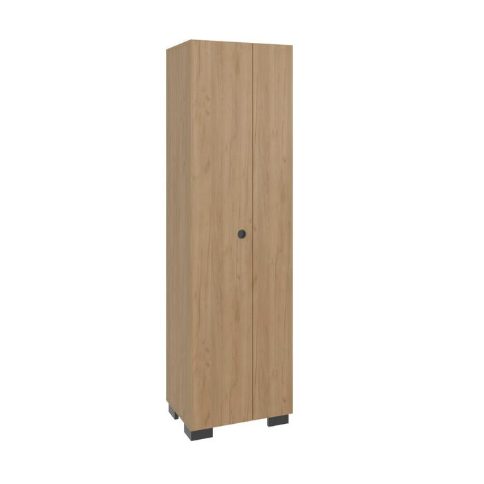 Mueble de Aseo Blake, Kronos Fresno, Incluye Colgador para Escobas y Variedad de Entrepaños ZF