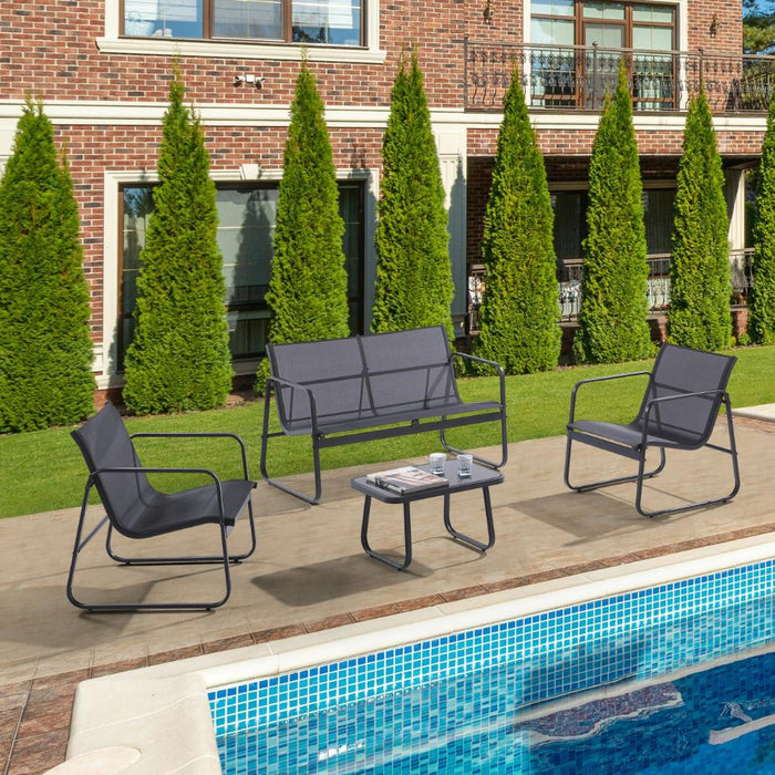 Sala de Exterior Tuluma, Gris Oscuro, Diseño moderno