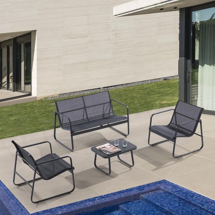 Sala de Exterior Tuluma, Gris Oscuro, Diseño moderno