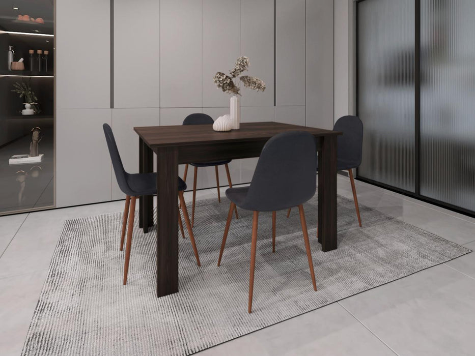 Mesa Para Comedor Estrella, Nogal Europeo, para cuatro Puestos, No Incluye Sillas