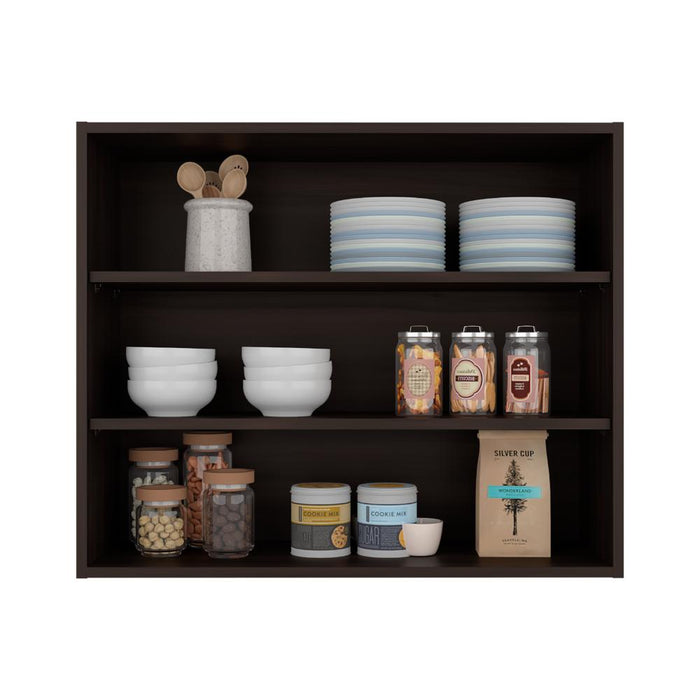 Gabinete Superior Kane, Nogal, Con tres entrepaños ZF