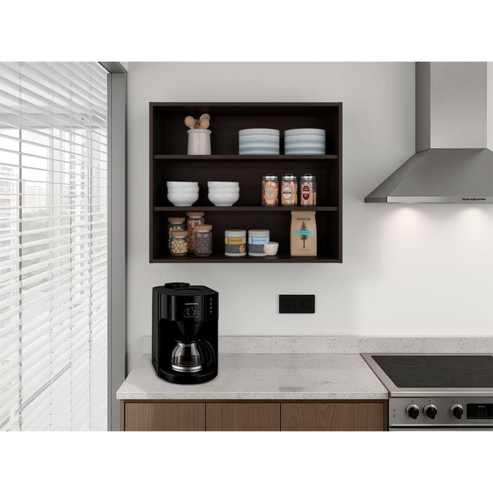 Gabinete Superior Kane, Nogal, Con tres entrepaños ZF