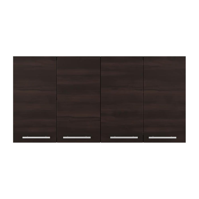 Gabinete Superior Frello 120, Nogal, con Cuatro Puertas Batientes ZF