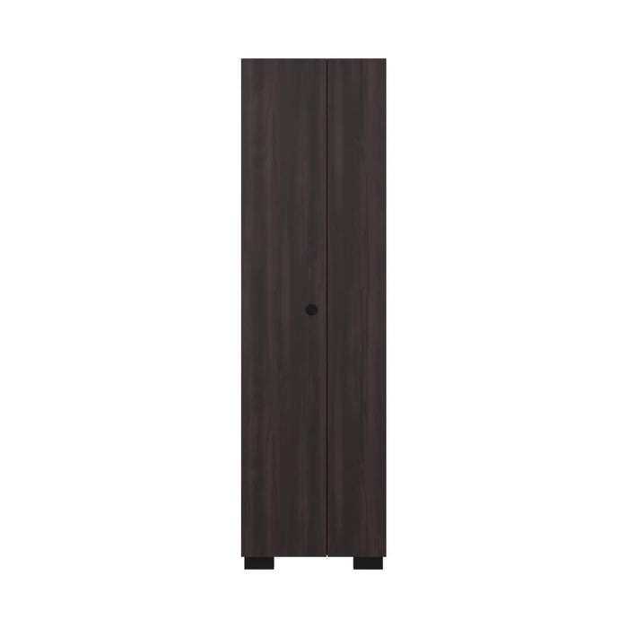 Mueble de Aseo Blake, Kronos Nogal, Incluye Colgador para Escobas y Variedad de Entrepaños ZF
