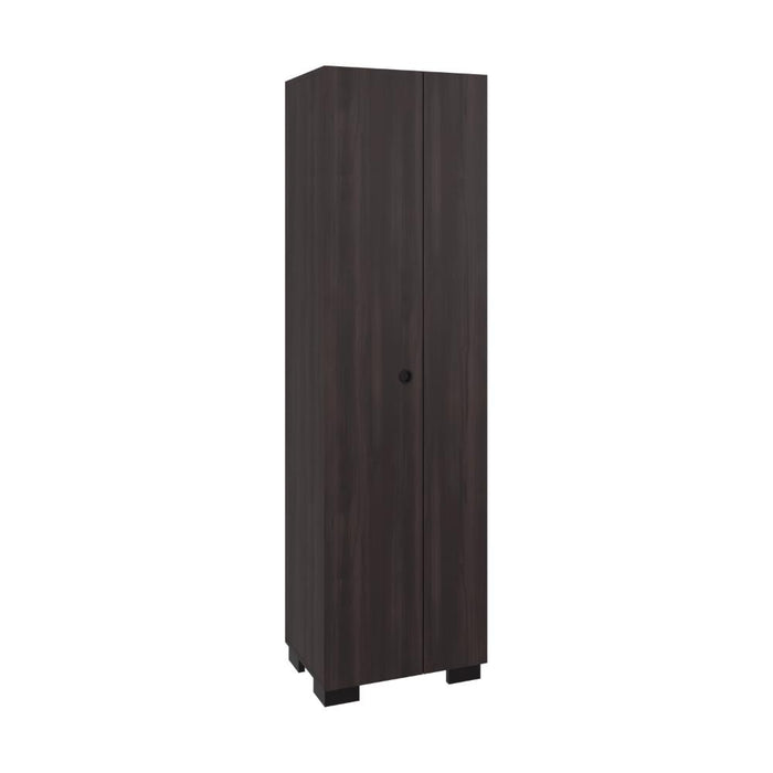 Mueble de Aseo Blake, Kronos Nogal, Incluye Colgador para Escobas y Variedad de Entrepaños ZF