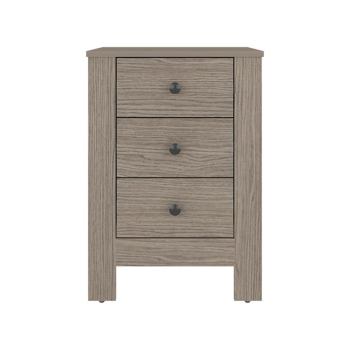 Mesa de Noche Freedom, Positano, con 3 Cajones para Almacenamiento y Espacio para Objetos Decorativos ZF