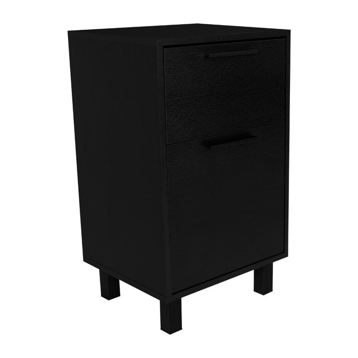 Mesa de Noche Secret, Wengue, con una Puerta y Cajón Secreto ZF