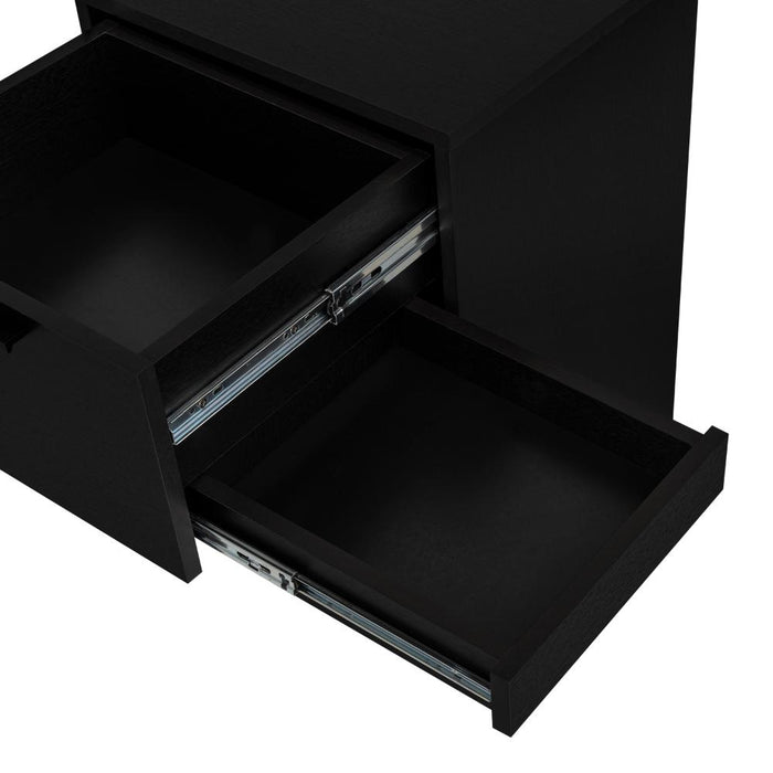 Mesa de Noche Secret, Wengue, con una Puerta y Cajón Secreto ZF