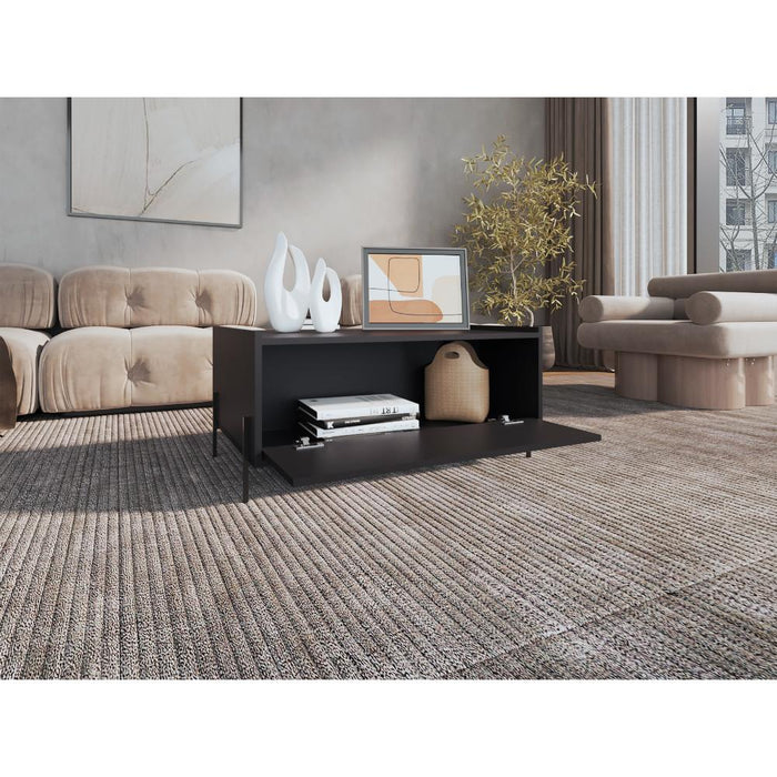 Mesa de Centro Sharon, Wengue, con Un Cajon  y Amplio Espacio