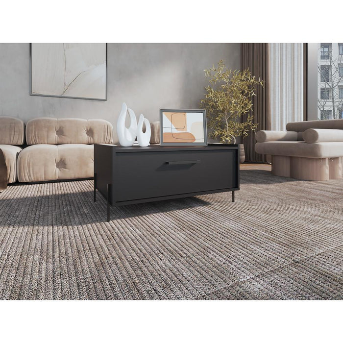 Mesa de Centro Sharon, Wengue, con Un Cajon  y Amplio Espacio