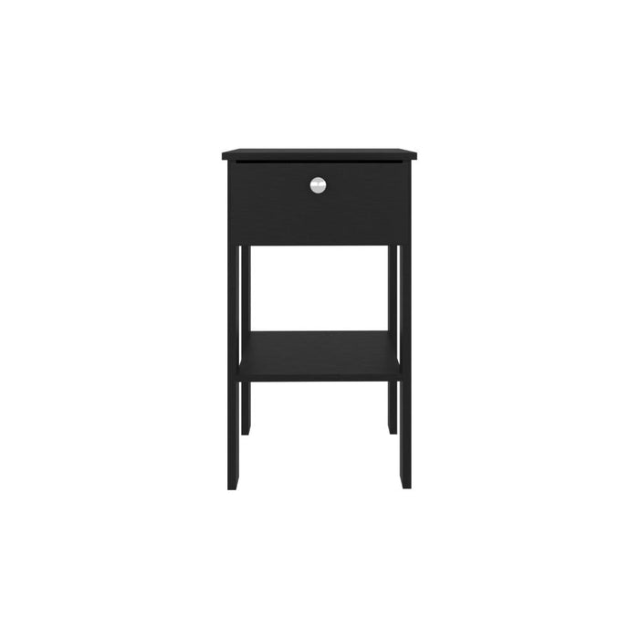 Mesa de Noche Camil II, Wengue, con un cajon y manija tipo boton ZF