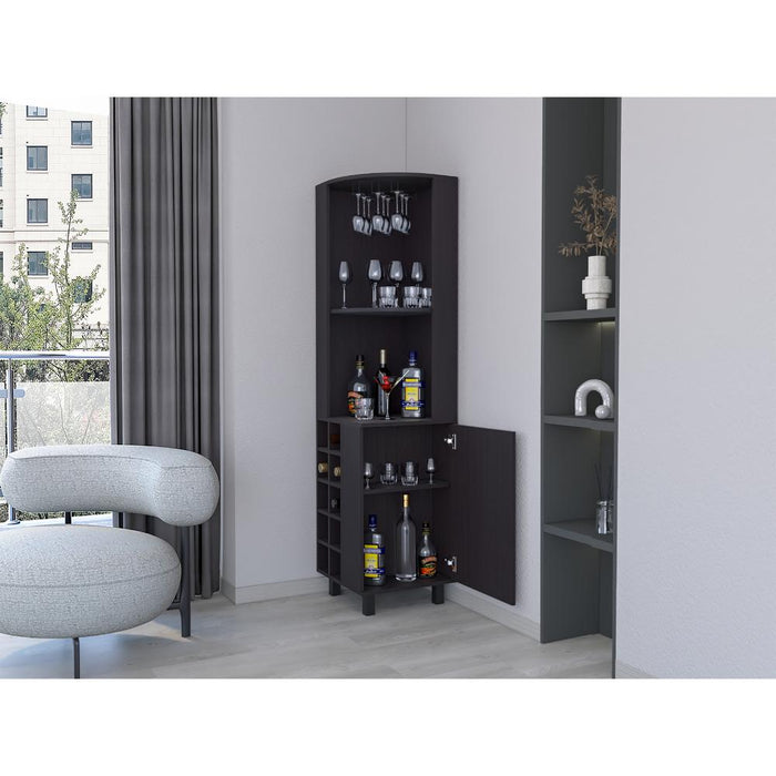 Bar Esquinero Wesley, Wengue, con dos Entrepaños y Puerta