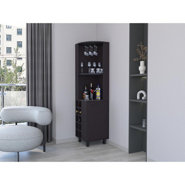 Bar Esquinero Wesley, Wengue, con dos Entrepaños y Puerta