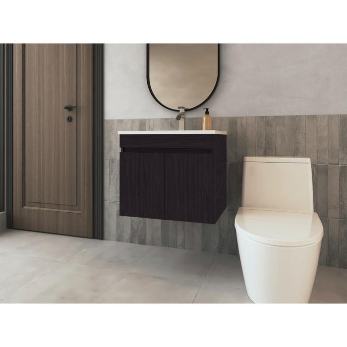 Mueble Lavamanos Chaux 60, Wengue Kronos, Incluye Lavamanos Praia 60