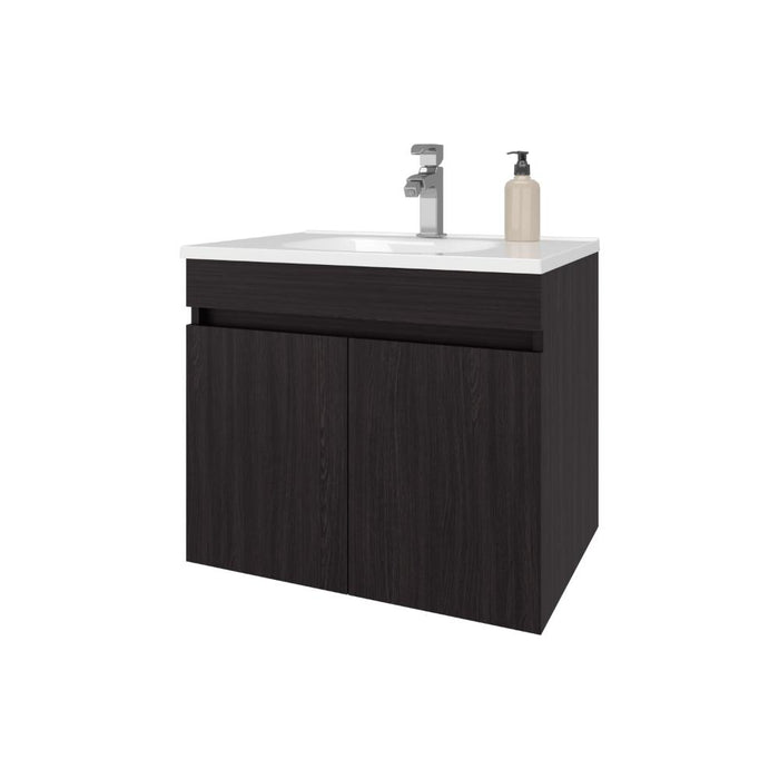 Mueble Lavamanos Chaux 60, Wengue Kronos, Incluye Lavamanos Praia 60