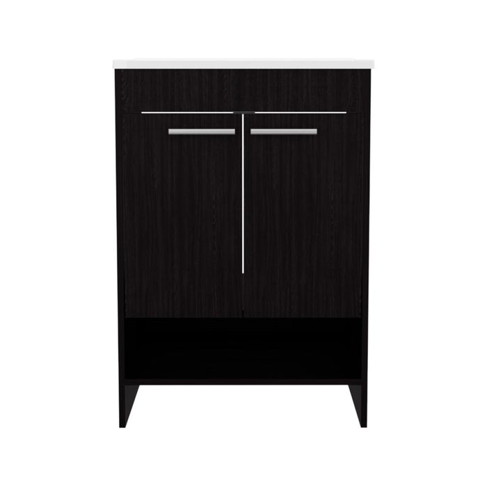 Mueble Para Lavamanos Lorenzo, Wengue, Incluye Lavamanos Praia 60 ZF