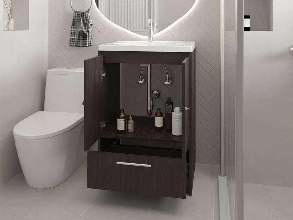 Mueble Para Lavamanos Madison, Wengue, Incluye Lavamanos Praia 60 ZF