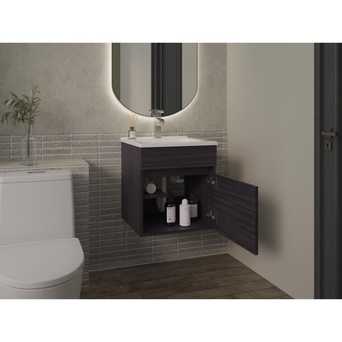 Mueble para Lavamanos Primax, Wengue, con Espacio Para Ubicar Objetos de Aseo ZF