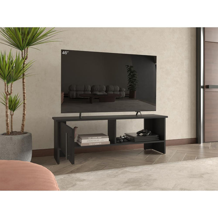 Mesa Para Tv Navi, Wengue, Para Televisor Hasta 55 Pulgadas Con Puerta ZF