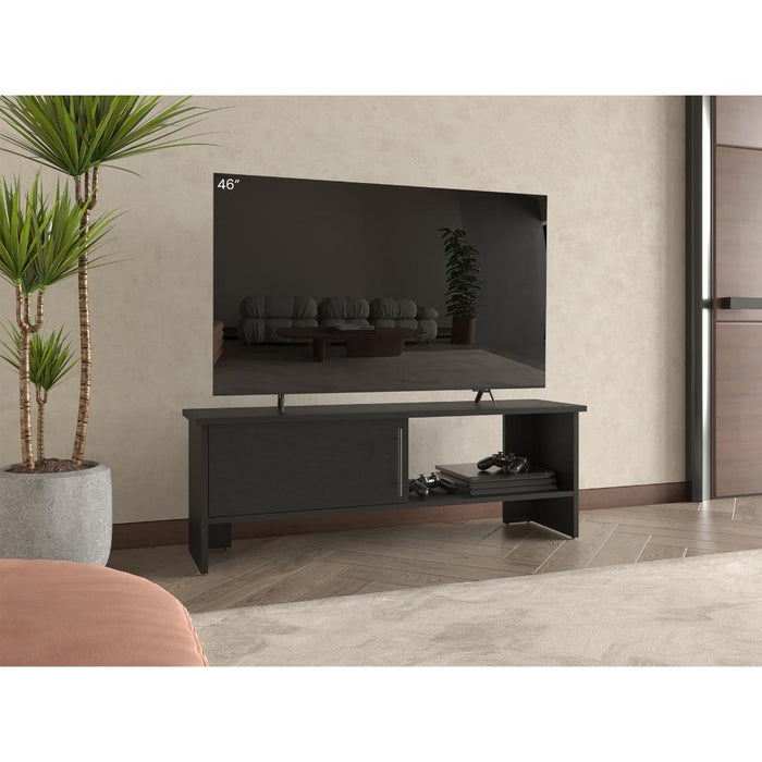 Mesa Para Tv Navi, Wengue, Para Televisor Hasta 55 Pulgadas Con Puerta ZF