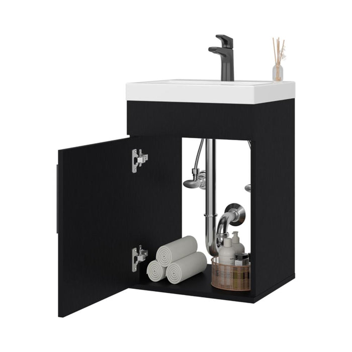 Mueble Lavamanos Flotante Oxford, Wengue, Incluye Lavamanos 40cm ZF