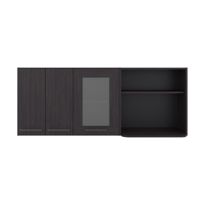 Gabinete Superior Kazán, Kronos Wengue, con Dos Puertas y Espacio Para Ubicar Microondas ZF