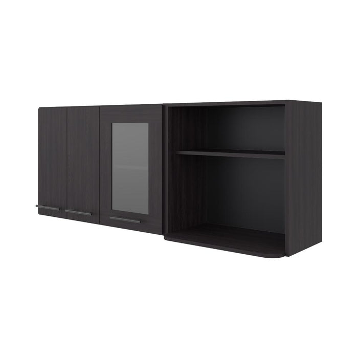 Gabinete Superior Kazán, Kronos Wengue, con Dos Puertas y Espacio Para Ubicar Microondas ZF