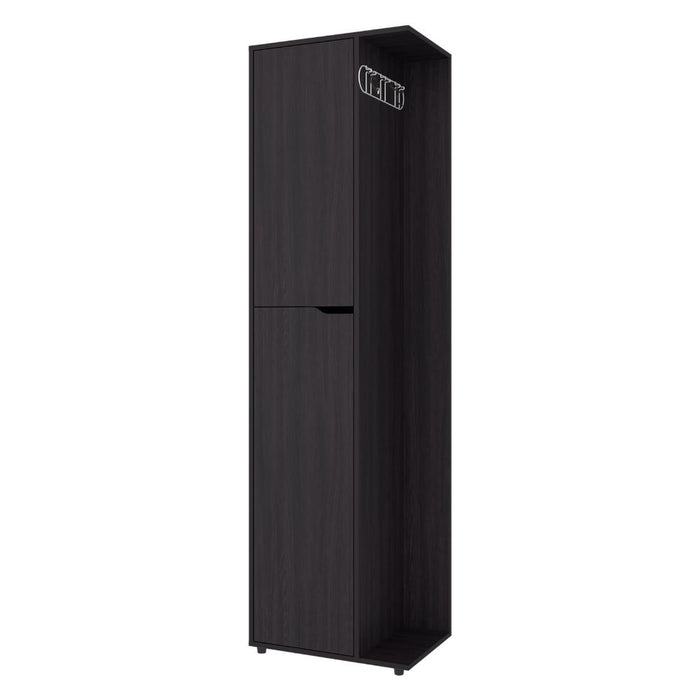 Mueble de Aseo Cruella, Wengue, Incluye colgador para escobas ZF