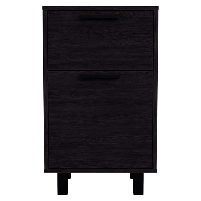 Mesa de Noche Secret, Kronos Wengue, con una Puerta y Cajón Secreto ZF