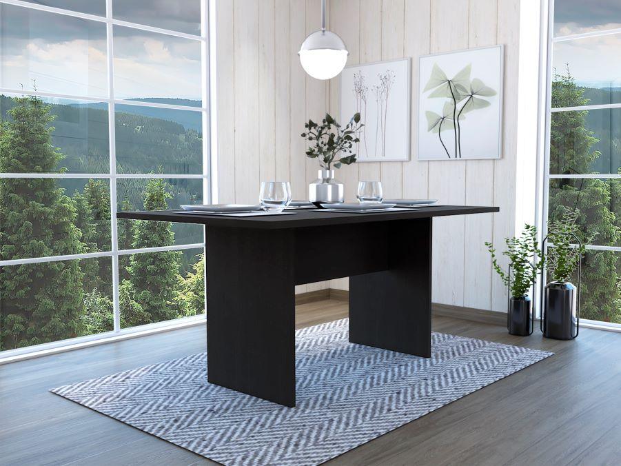 Mesa Para Comedor Ascher, Wengue, Para Cuatro Puestos, No Incluye Sillas