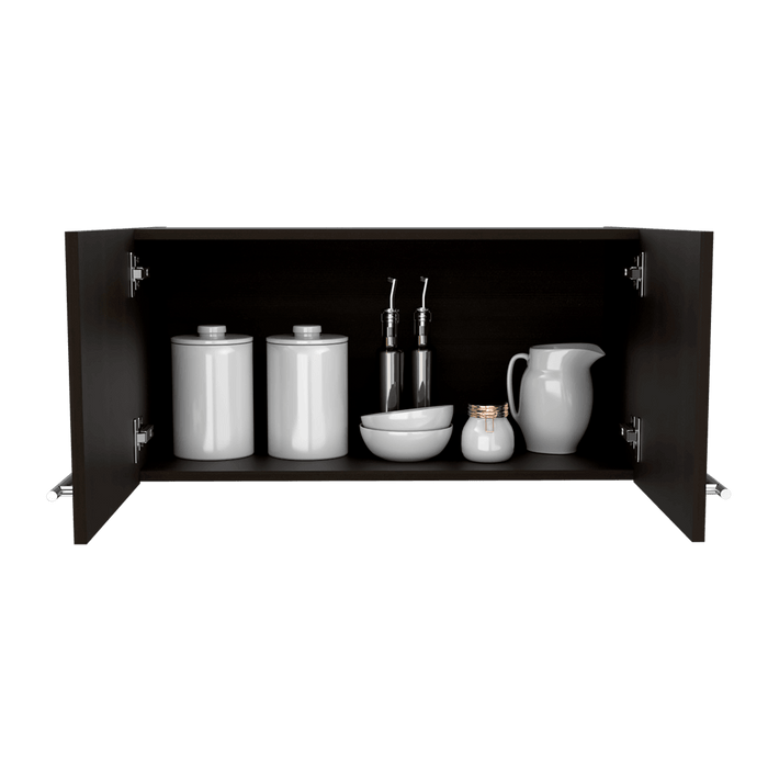 Mueble Sobre Campana Delfi, Wengue, con Dos Puertas