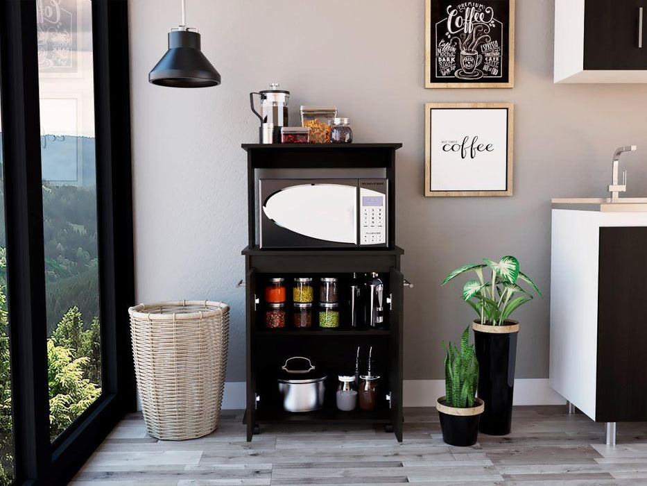 Módulo Microondas Delfi, Wengue, con Dos Puertas Batientes