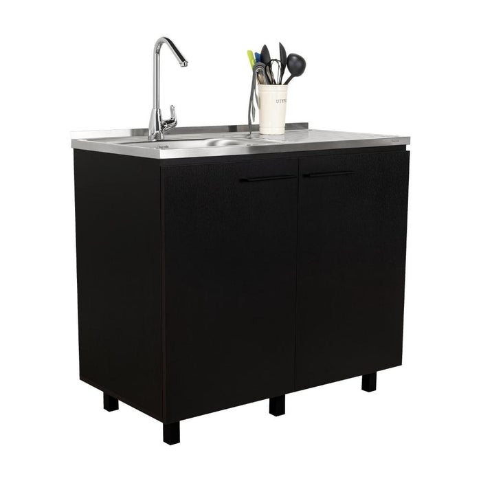 Gabinete Inferior Cantabria, Wengue, Ideal Para Espacio Reducidos ZF