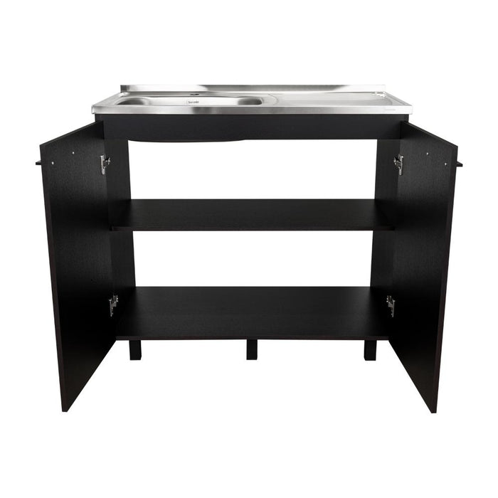 Gabinete Inferior Cantabria, Wengue, Ideal Para Espacio Reducidos ZF