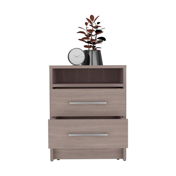 Mesa de Noche Douglas, Bardolino, con Espacio Para Colocar Objetos Decorativos ZF