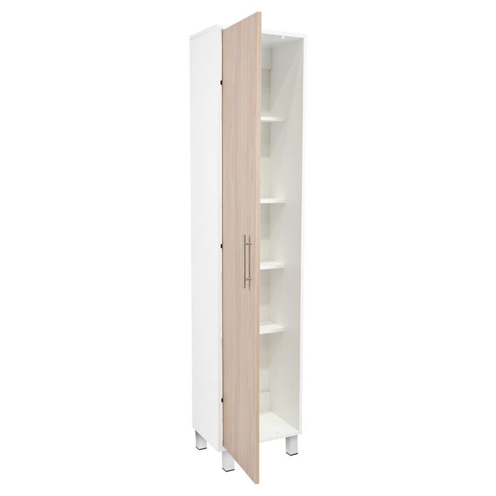 Mueble de Aseo Jalisco, Blanco, con Cuatro Entrepaños y Amplio Espacio de Almacenamiento