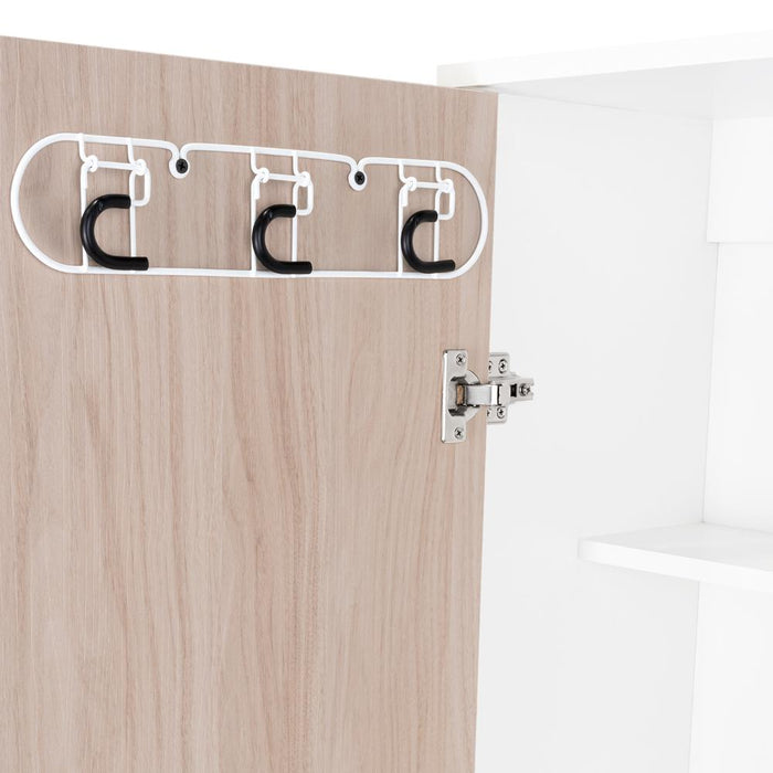 Mueble de Aseo Jalisco, Blanco, con Cuatro Entrepaños y Amplio Espacio de Almacenamiento