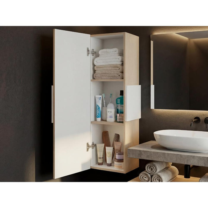 Gabinete de Baño Picasso, Cartagena y Blanco, con Espacio Para Guardar Objetos de Aseo